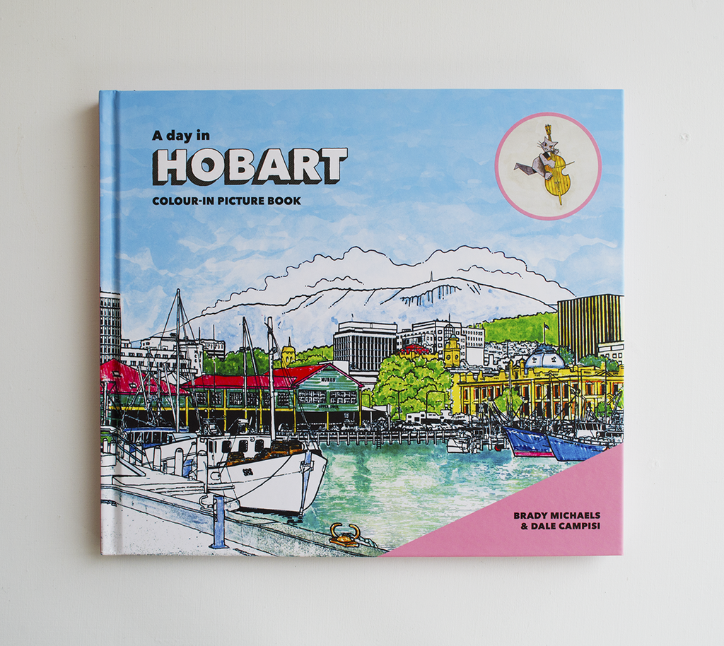 A DAY IN HOBART COLOUR-IN PICTURE BOOK